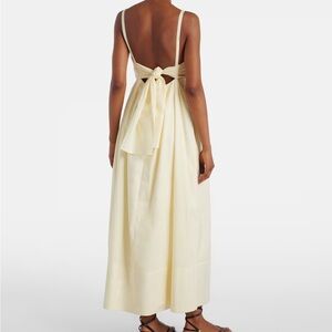Elegant yellow Maxi Dress- White Label Claudine poplin midi dress